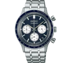Relógio Seiko Quartz Chronograph SSB477B1 Azul Cronógrafo Original | Taniguchi Relógios - imagem 2