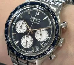 Relógio Seiko Quartz Chronograph SSB477B1 Azul Cronógrafo Original | Taniguchi Relógios - imagem 4
