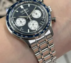 Relógio Seiko Quartz Chronograph SSB477B1 Azul Cronógrafo Original | Taniguchi Relógios - imagem 5