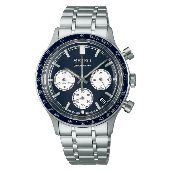 Seiko Quartzo Essentials Cronograph SSB477 Azul