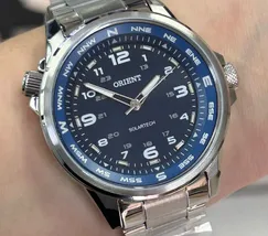 Relógio Orient Solartech NeoSports MBSS0017 Prata 100m Original | Taniguchi Relógios - imagem 1