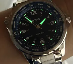 Relógio Orient Solartech NeoSports MBSS0017 Prata 100m Original | Taniguchi Relógios - imagem 6