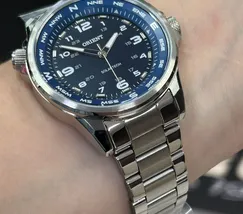 Relógio Orient Solartech NeoSports MBSS0017 Prata 100m Original | Taniguchi Relógios - imagem 5