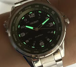 Relógio Orient Solartech NeoSports MBSS0017 Prata 100m Original | Taniguchi Relógios - imagem 6