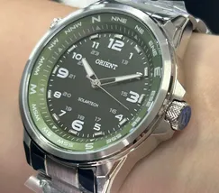 Relógio Orient Solartech NeoSports MBSS0017 Prata 100m Original | Taniguchi Relógios - imagem 4