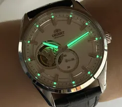 Relógio Orient Contemporary Open Heart RA-AR0004S30B Safira Original | Taniguchi Relógios - imagem 5