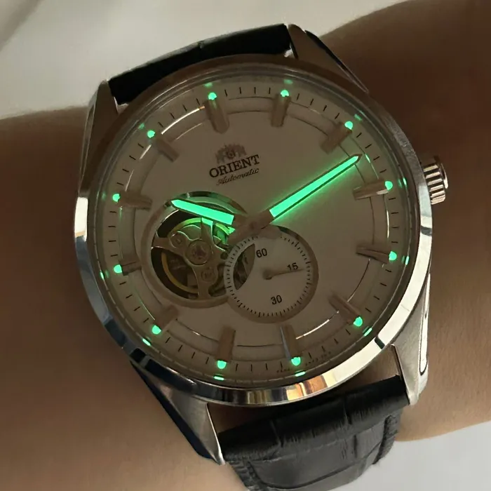 Relógio Orient Contemporary Open Heart RA-AR0004S30B Safira Original | Taniguchi Relógios