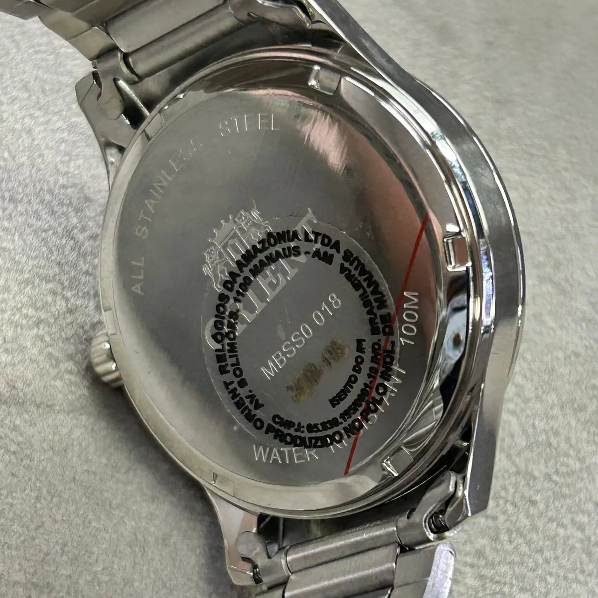 Relógio Orient Solartech NeoSports MBSS0018 Prata 100m Original
