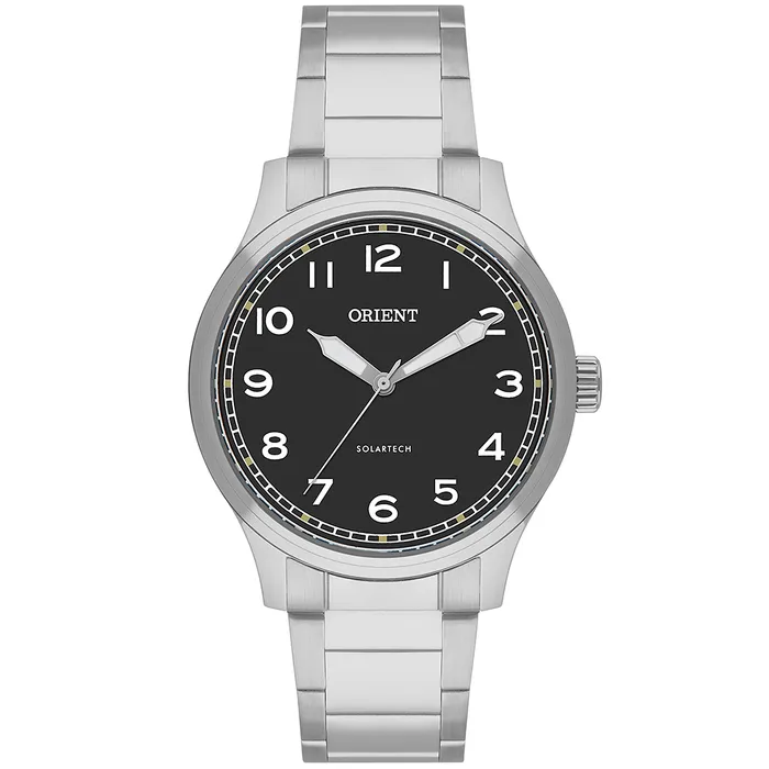 Relógio Orient Solartech NeoSports MBSS0018 Prata 100m Original | Taniguchi Relógios