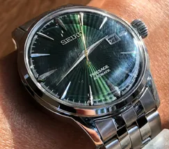 Seiko Presage Cocktail Time SRPE15J1 Mockingbird Verde | Taniguchi Relógios - imagem 4
