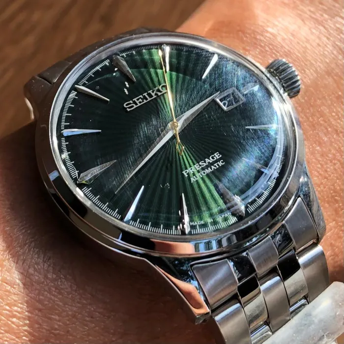 Seiko Presage Cocktail Time SRPE15J1 Mockingbird Verde | Taniguchi Relógios