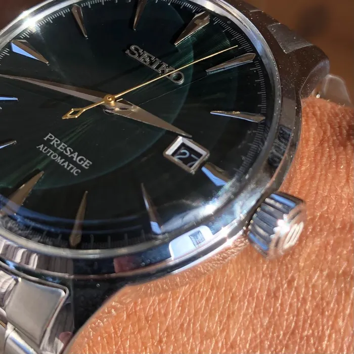 Seiko Presage Cocktail Time SRPE15J1 Mockingbird Verde | Taniguchi Relógios