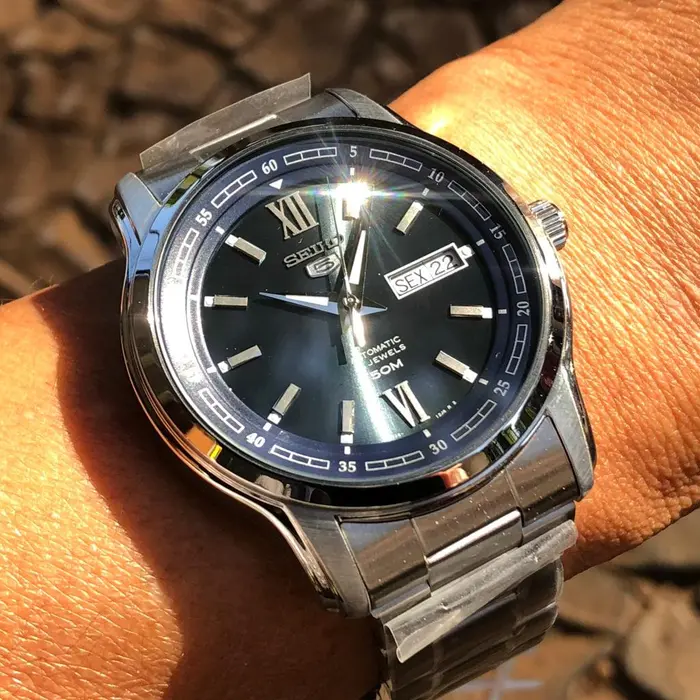 Relógio Seiko 5 Sports SNKP17 Verde Automático 100m Original | Taniguchi Relógios