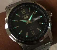 Relógio Seiko 5 Sports SNKP17 Verde Automático 100m Original | Taniguchi Relógios - imagem 7
