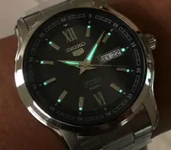 Relógio Seiko 5 Sports SNKP17 Verde Automático 100m Original | Taniguchi Relógios - imagem 7