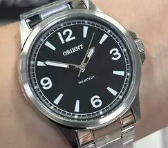 Relógio Orient Solartech NeoSports MBSS0019 Prata 100m Original | Taniguchi Relógios - imagem 1