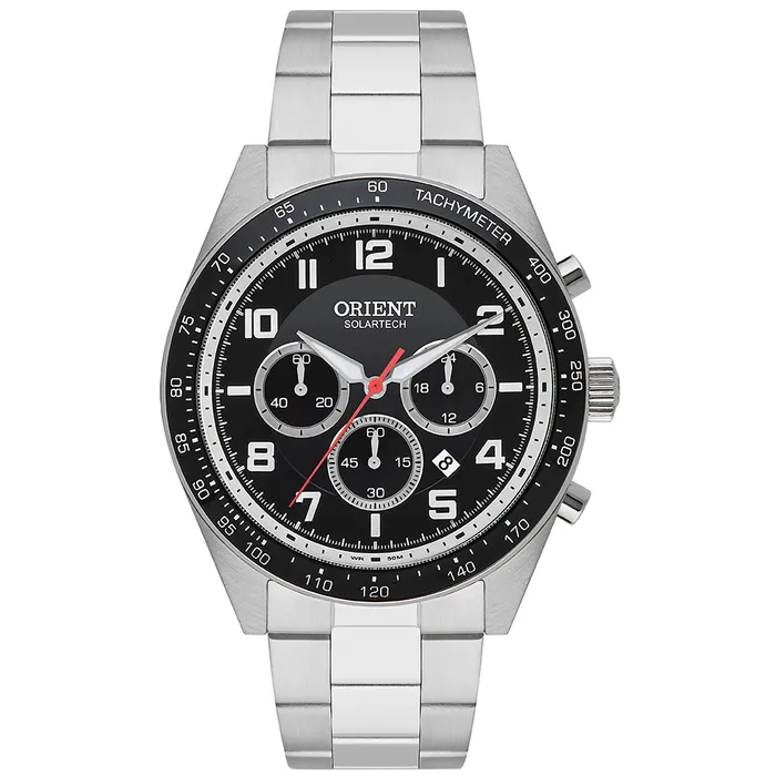 Relógio Orient Solartech Cronógrafo MBSSC250 Prata | Taniguchi Relógios