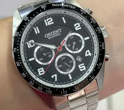 Relógio Orient Solartech Cronógrafo MBSSC250 Prata | Taniguchi Relógios - imagem 1