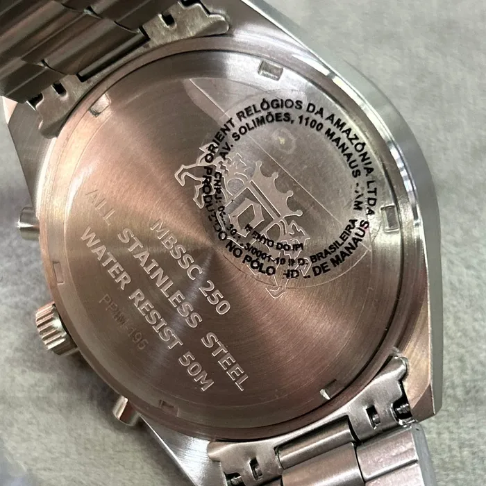 Relógio Orient Solartech Cronógrafo MBSSC250 Prata | Taniguchi Relógios