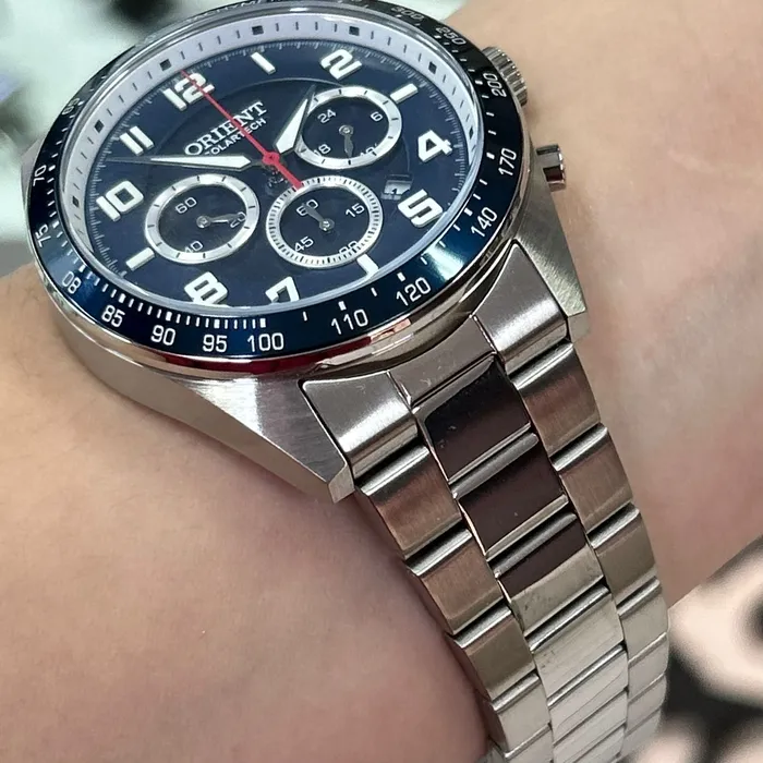 Relógio Orient Solartech Cronógrafo MBSSC250 Prata | Taniguchi Relógios