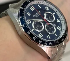 Relógio Orient Solartech Cronógrafo MBSSC250 Prata | Taniguchi Relógios - imagem 3