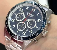 Relógio Orient Solartech Cronógrafo MBSSC250 Prata | Taniguchi Relógios - imagem 4