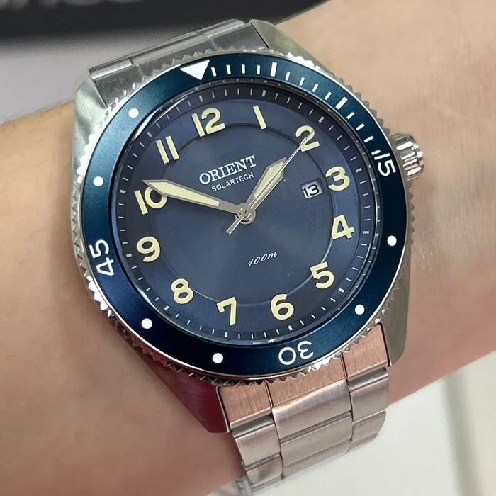 Relógio Orient Solartech Masculino MBSS0010 Prata | Taniguchi Relógios