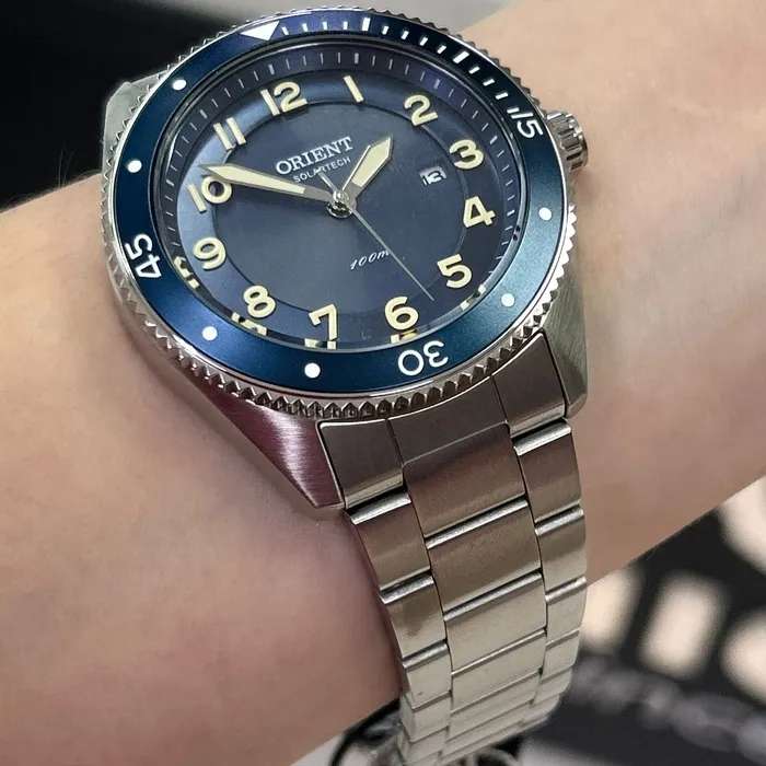 Relógio Orient Solartech Masculino MBSS0010 Prata | Taniguchi Relógios