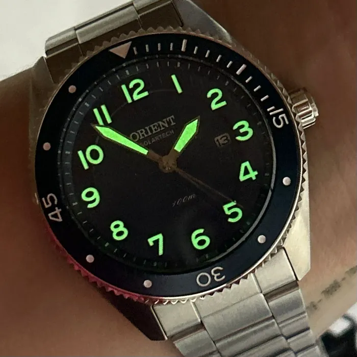 Relógio Orient Solartech Masculino MBSS0010 Prata | Taniguchi Relógios