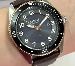 Relógio Orient Solartech Masculino MBSC0006 Prata Couro | Taniguchi Relógios - imagem 1