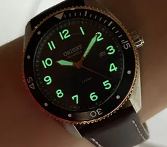 Relógio Orient Solartech Masculino MBSC0006 Prata Couro | Taniguchi Relógios - imagem 6