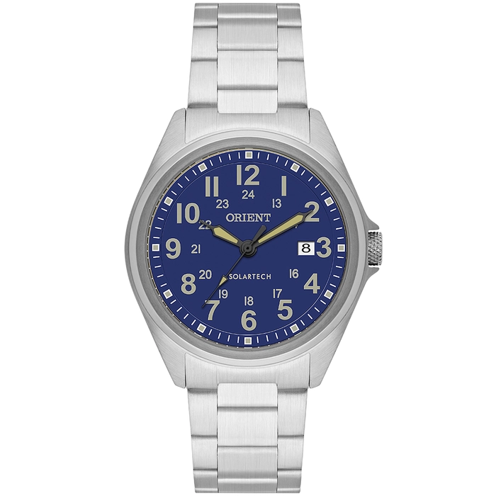 Relógio Orient Solartech Masculino MBSS1492 Prata | Taniguchi Relógios