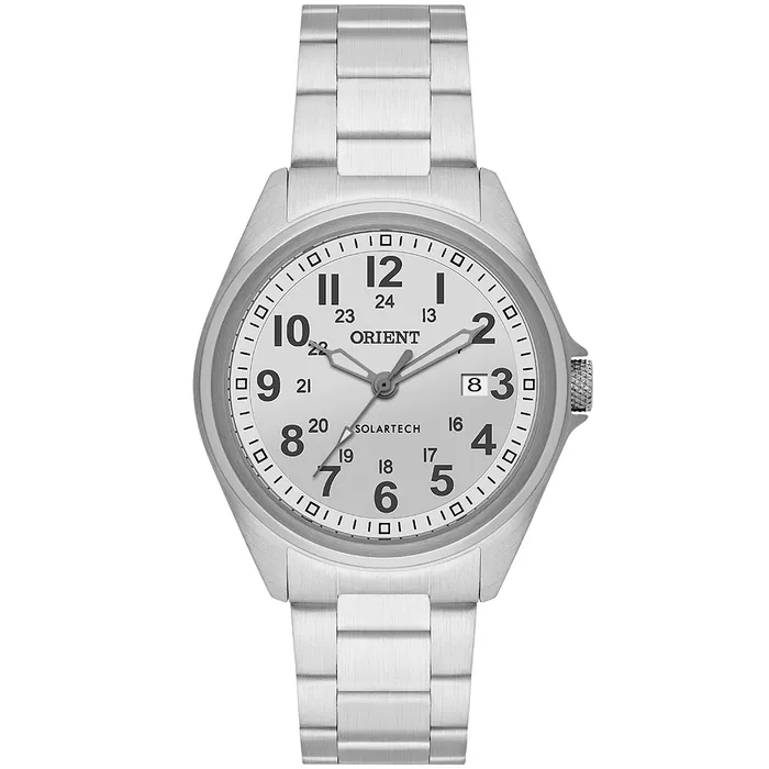 Relógio Orient Solartech MBSS1492-B2SX Branco 40mm 100m | Taniguchi Relógios
