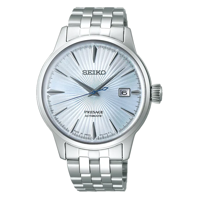 Seiko Presage Cocktail Time SRPE19 Skydiving Azul Glacial | Taniguchi Relógios