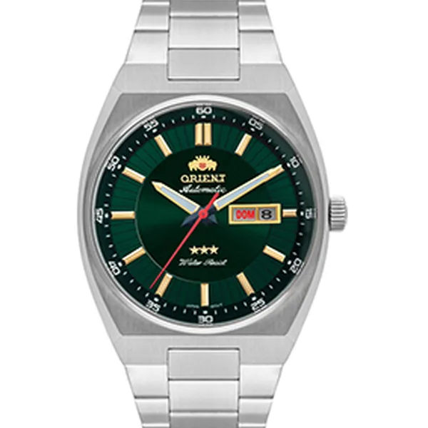 Orient 3 EStrelas Automático classico 469SS087NH Verde