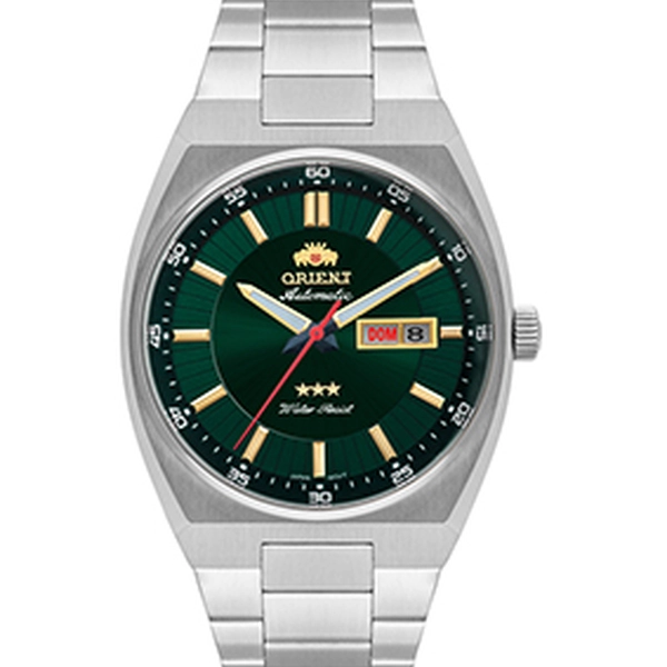 Orient 3 EStrelas Automático classico 469SS087NH Verde