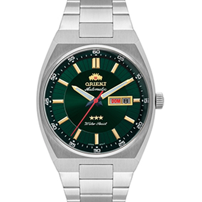 Relógio Orient 3 Estrelas Automático Clássico 469SS087NH Verde | Taniguchi Relógios