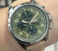 Relógio Orient Solartech Cronógrafo MBSCC071 Verde | Taniguchi Relógios - imagem 1