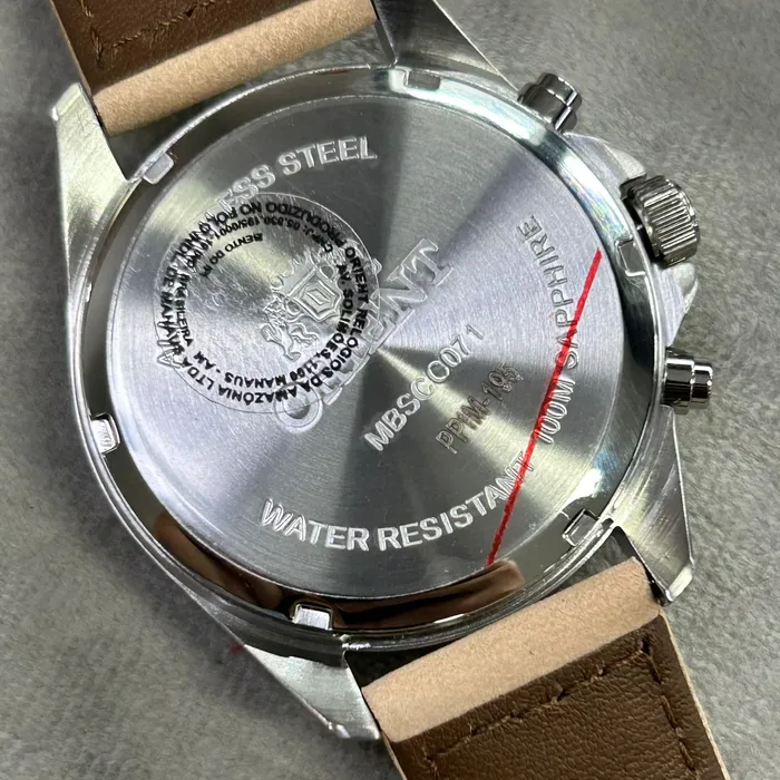 Relógio Orient Solartech Cronógrafo MBSCC071 Verde | Taniguchi Relógios