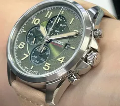 Relógio Orient Solartech Cronógrafo MBSCC071 Verde | Taniguchi Relógios - imagem 4