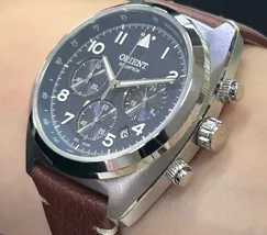Relógio Orient Solartech Cronógrafo MBSCC069 Prata | Taniguchi Relógios - imagem 4
