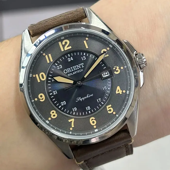 Relógio Orient Solartech MBSS1534 Prata Safira Pulseira Extra | Taniguchi Relógios