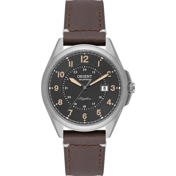 Relógio Orient Solartech MBSS1534 Prata Safira Pulseira Extra | Taniguchi Relógios