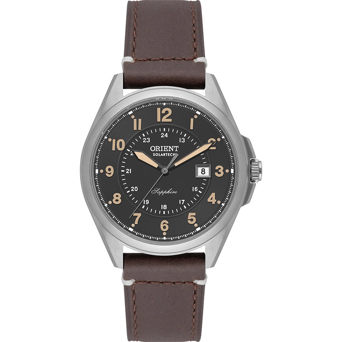 Relógio Orient Solartech MBSS1534 Prata Safira Pulseira Extra | Taniguchi Relógios