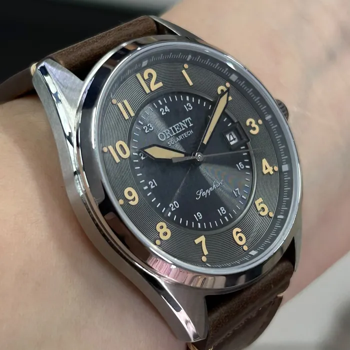 Relógio Orient Solartech MBSS1534 Prata Safira Pulseira Extra | Taniguchi Relógios