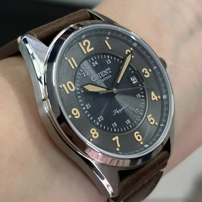 Relógio Orient Solartech MBSS1534 Prata Safira Pulseira Extra | Taniguchi Relógios