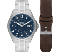 Relógio Orient Solartech MBSS1534 Prata Safira Pulseira Extra | Taniguchi Relógios - imagem 2