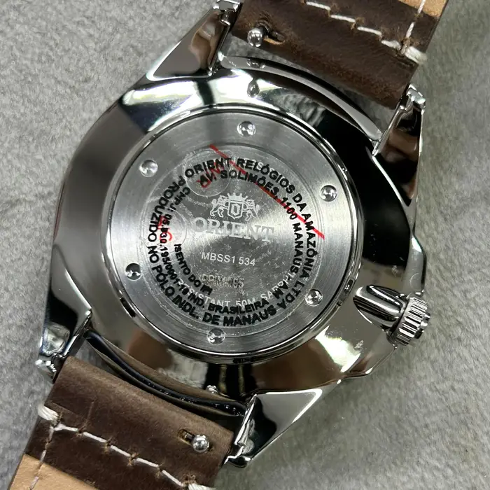 Relógio Orient Solartech MBSS1534 Prata Safira Pulseira Extra | Taniguchi Relógios