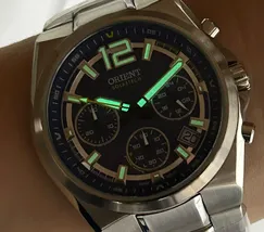 Relógio Orient Solartech Cronógrafo MBSSC281 Prata | Taniguchi Relógios - imagem 6