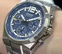 Relógio Orient Solartech Cronógrafo MBSSC281 Prata | Taniguchi Relógios - imagem 4